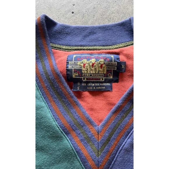 Vintage Ralph Lauren Sweater Mens Sz M Sailor Fair Isle Multicolor Patch Chaps - Picture 11 of 15
